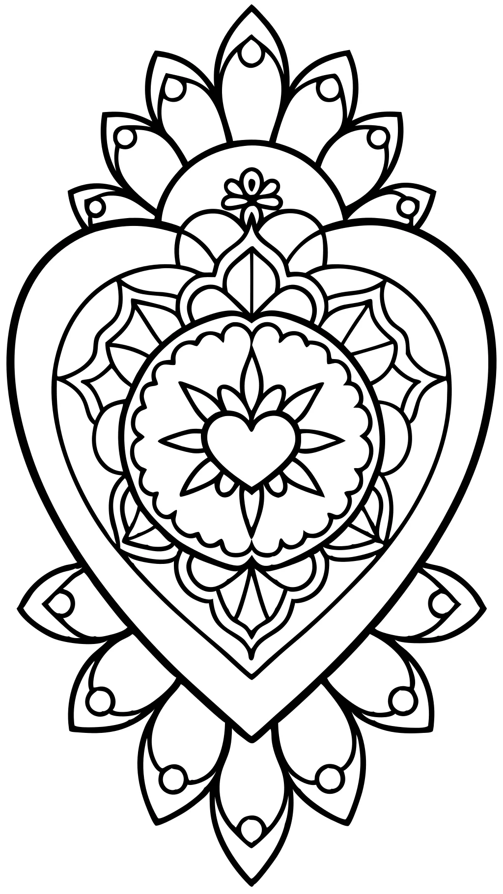 coloring pages of hearts